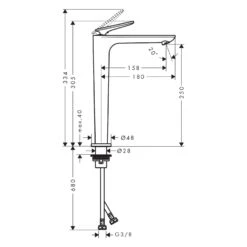 AXOR Citterio C Einhebel-Waschtischarmatur 250 CoolStart Mit Ablaufgarnitur -Hansgrohe Verkäufe axor citterio waschtisch einhebel waschtischarmatur 250 13811782