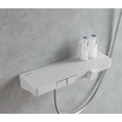 Bravat Viena Thermostat-Duschsystem, Eckig -Hansgrohe Verkäufe bravat armaturen brausenprogramm duschsysteme viena thermostat 11637147