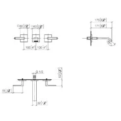 Dornbracht IMO Waschtisch Wandbatterie Ohne Ablaufgarnitur -Hansgrohe Verkäufe dornbracht imo waschtisch wandbatterie ohne ablaufgarnitur 13550274