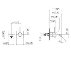 Dornbracht IMO Waschtisch Wand-Einhandbatterie Ohne Ablaufgarnitur -Hansgrohe Verkäufe dornbracht imo waschtisch wandbatterie ohne ablaufgarnitur 13550281