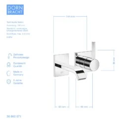 Dornbracht IMO Waschtisch Wand-Einhandbatterie Ohne Ablaufgarnitur -Hansgrohe Verkäufe dornbracht imo waschtisch wandbatterie ohne ablaufgarnitur 13697072