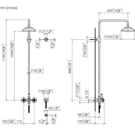 Dornbracht Madison Brausebatterie Für Wandmontage Mit Standbrause 2 Dornbracht Madison Brausebatterie Für Wandmontage Mit Standbrause – Bild 2