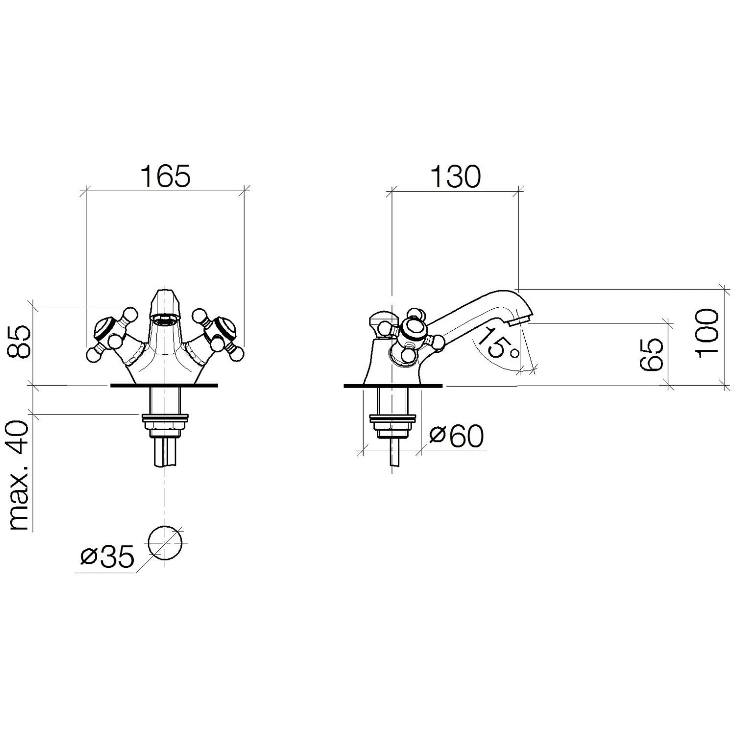 Dornbracht Madison Waschtisch-Einlochbatterie 4 Dornbracht Madison Waschtisch-Einlochbatterie – Bild 4