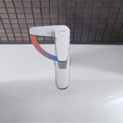 Duravit B.1 Einhebel-Waschtischmischer S FreshStart Und MinusFlow, Mit Zugstangen-Ablaufgarnitur -Hansgrohe Verkäufe duravit badarmaturen 1 waschtisch einhebel waschtischmischer 13515417