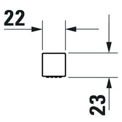 Duravit Stabhandbrause Eckig MinusFlow -Hansgrohe Verkäufe duravit badarmaturen zubehoer handbrausen und brauseschlaeuche 12321992
