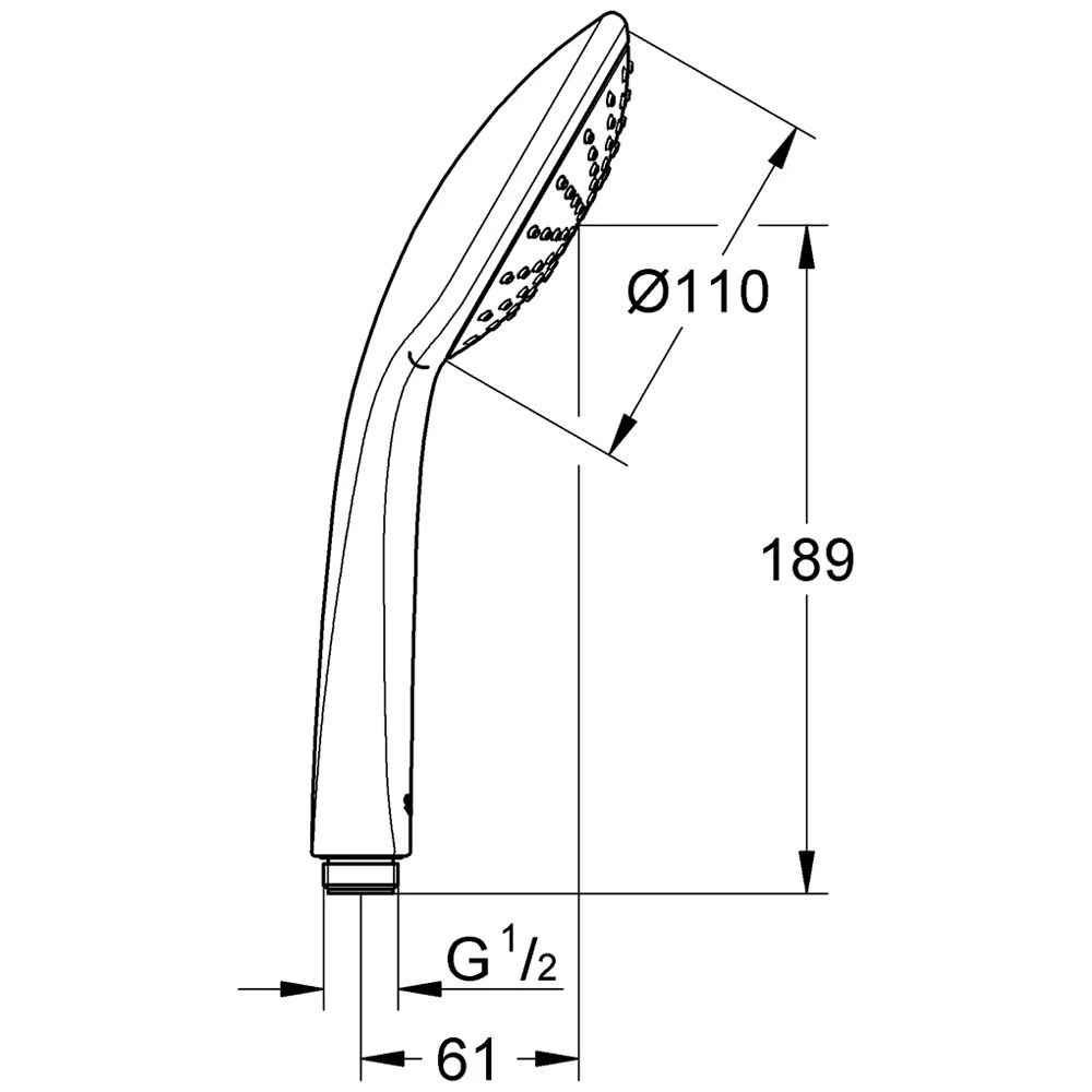 GROHE Euphoria Handbrause Mono 2 GROHE Euphoria Handbrause Mono – Bild 2