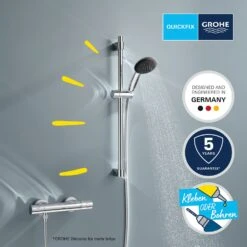 GROHE Precision Get Thermostat-Brausebatterie 1/2" Mit Brausegarnitur 60 Cm 13 GROHE Precision Get Thermostat-Brausebatterie 1/2" Mit Brausegarnitur 60 Cm -Hansgrohe Verkäufe grohe badarmaturen precision get thermostat brausebatterie 13170087