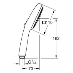 GROHE Vitalio Comfort 110 Handbrause Mit 2 Strahlarten 12 GROHE Vitalio Comfort 110 Handbrause Mit 2 Strahlarten -Hansgrohe Verkäufe grohe brausenprogramm handbrausen vitalio comfort 110 13150900