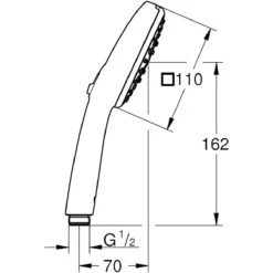 GROHE Vitalio Comfort 110 Handbrause Mit 3 Strahlarten -Hansgrohe Verkäufe grohe brausenprogramm handbrausen vitalio comfort 110 13170208