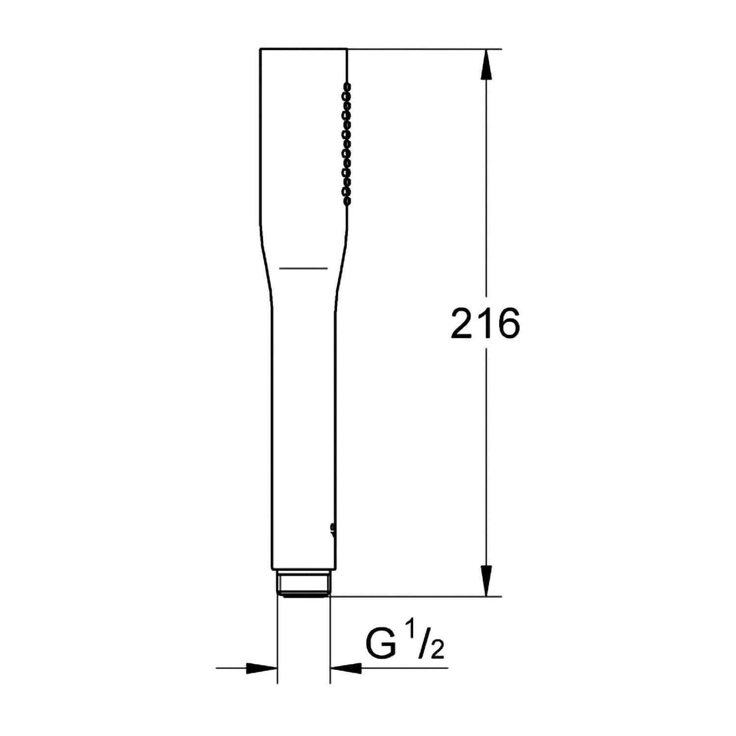 GROHE Get Stick 100 Handbrause Mit 1 Strahlart 5 GROHE Get Stick 100 Handbrause Mit 1 Strahlart – Bild 5