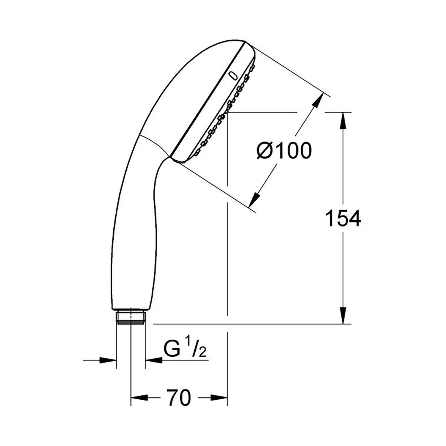GROHE Vitalio Start 100 Handbrause 1 Strahlart 4 GROHE Vitalio Start 100 Handbrause 1 Strahlart – Bild 4