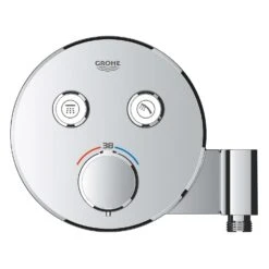 GROHE Precision SmartControl Duschsystem, Thermostat, UP, Mit Vitalio Joy 260, Rund -Hansgrohe Verkäufe grohe duschsysteme rainshower precision smartcontrol thermostat 12662828