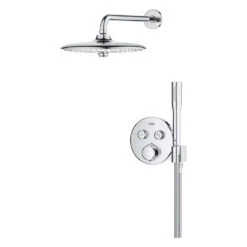 GROHE Precision SmartControl Duschsystem, Thermostat, UP, Mit Vitalio Joy 260, Rund -Hansgrohe Verkäufe grohe duschsysteme rainshower precision smartcontrol thermostat 12662841