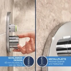 GROHE Precision SmartControl Duschsystem, Thermostat, UP, Mit Vitalio Joy 260, Rund -Hansgrohe Verkäufe grohe duschsysteme rainshower precision smartcontrol thermostat 13551908