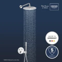 GROHE Precision SmartControl Duschsystem, Thermostat, UP, Mit Vitalio Joy 260, Rund -Hansgrohe Verkäufe grohe duschsysteme rainshower precision smartcontrol thermostat 13551911