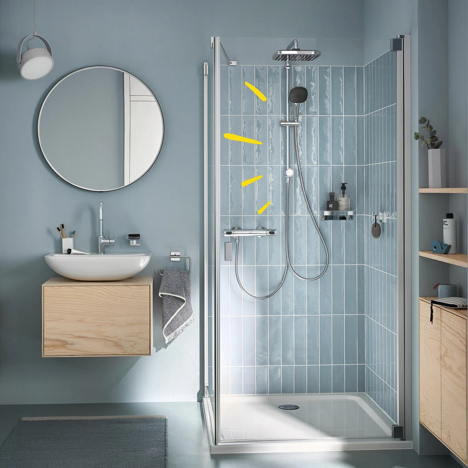 GROHE Vitalio Comfort 250 Flex Duschsystem Mit Umstellung, Wandmontage 62 Cm 2 GROHE Vitalio Comfort 250 Flex Duschsystem Mit Umstellung, Wandmontage 62 Cm – Bild 2