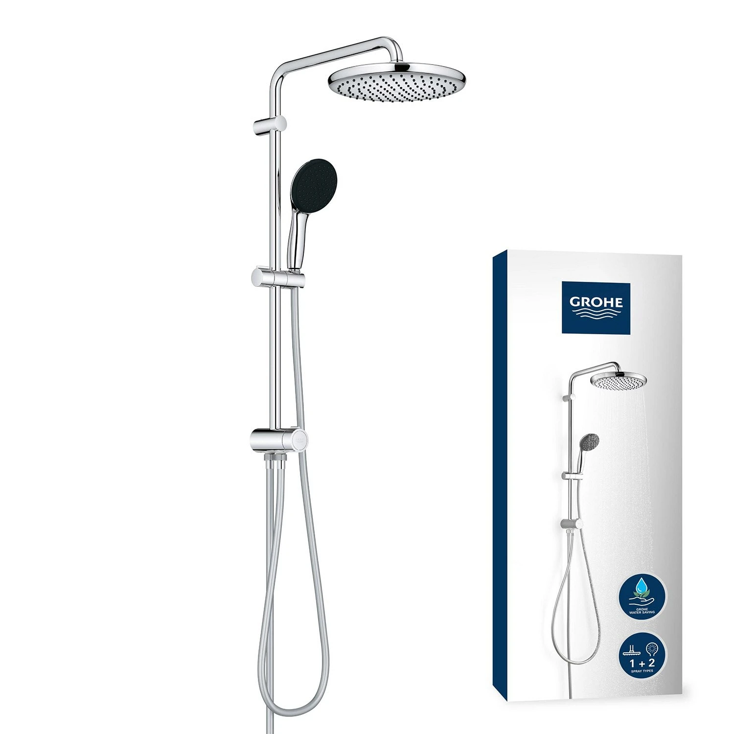 GROHE Vitalio Start 250 Flex Duschsystem Mit Umstellung, Wandmontage 1 GROHE Vitalio Start 250 Flex Duschsystem Mit Umstellung, Wandmontage