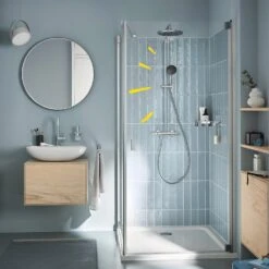 GROHE Vitalio Start 250 Duschsystem Mit Thermostatbatterie Für Wandmontage -Hansgrohe Verkäufe grohe duschsysteme vitalio start 250 mit 13170159