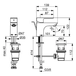 Hansa HANSABASIC Einhebelmischer-Waschtischarmatur, Mit Kaltstartfunktion -Hansgrohe Verkäufe hansa badezimmer hansabasic einhebelmischer waschtischarmatur mit 13921749