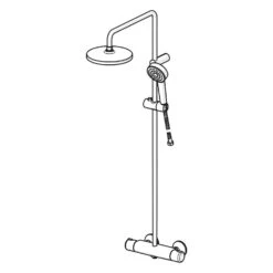 Hansa HANSABASIC Thermostat-Regenbrause-Duscharmatur -Hansgrohe Verkäufe hansa badezimmer hansabasic thermostat regenbrause duscharmatur 13411473