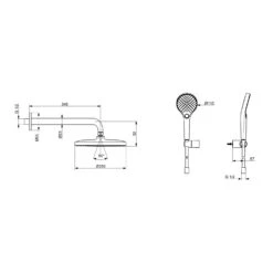 Hansa HANSAVANTIS Duschsystem Komplettset -Hansgrohe Verkäufe hansa badezimmer hansavantis brause duschsystem komplettset 13956733