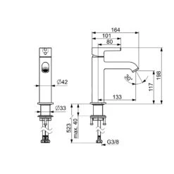 Hansa HANSAVANTIS Style Waschtischarmatur Einhebelmischer, Ohne Ablaufgarnitur -Hansgrohe Verkäufe hansa badezimmer hansavantis waschtisch style waschtischarmatur 13592212