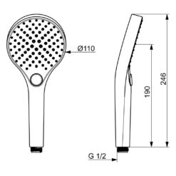 Hansa HANSAVIVA Handbrause -Hansgrohe Verkäufe hansa badezimmer hansaviva handbrause 13595029