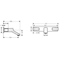 AXOR Urquiola 3-Loch Waschtischarmatur Unterputz Mit Kurzem Auslauf -Hansgrohe Verkäufe hansgrohe axor pharo serie urquiola waschtisch 1132713