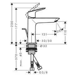 Hansgrohe Logis Einhebel-Waschtischarmatur 110 Fine Mit Zugstangen-Ablaufgarnitur -Hansgrohe Verkäufe hansgrohe badarmaturen logis waschtisch einhebel waschtischarmatur 12243116