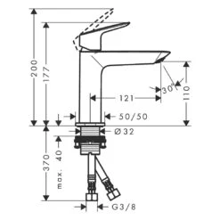 Hansgrohe Logis Einhebel-Waschtischarmatur 110 Fine Ohne Ablaufgarnitur -Hansgrohe Verkäufe hansgrohe badarmaturen logis waschtisch einhebel waschtischarmatur 12243122
