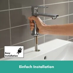 Hansgrohe Rebris E Einhebel-Waschtischarmatur 110 Mit Zugstangen-Ablaufgarnitur -Hansgrohe Verkäufe hansgrohe badarmaturen rebris waschtisch einhebel waschtischarmatur 8890388