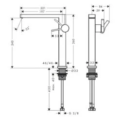 Hansgrohe Tecturis E Einhebel-Waschtischarmatur 240 Fine CoolStart Wassersparend+ Für Aufsatzwaschtische Ohne Ablaufgarnitur -Hansgrohe Verkäufe hansgrohe badarmaturen tecturis waschtisch einhebel waschtischarmatur 12627405