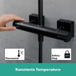 Hansgrohe Vernis Shape Duschsystem 240 1 Strahlart Mit Thermostat -Hansgrohe Verkäufe hansgrohe badarmaturen vernis blend dusche 8890136