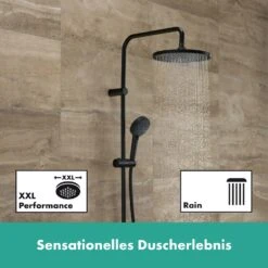 Hansgrohe Vernis Blend Duschsystem 240 1 Strahlart Mit Wannenthermostat 21 Hansgrohe Vernis Blend Duschsystem 240 1 Strahlart Mit Wannenthermostat -Hansgrohe Verkäufe hansgrohe badarmaturen vernis blend dusche duschsystem 8890481