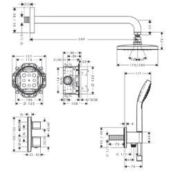 Hansgrohe Croma E Brausesystem 280, 1 Strahlart Mit Ecostat E -Hansgrohe Verkäufe hansgrohe brausenprogramm brausesets mit armatur croma 11755182