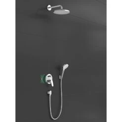 Hansgrohe Crometta S Brausesystem 240 1 Strahlart Mit Einhebelmischer -Hansgrohe Verkäufe hansgrohe brausenprogramm brausesets mit armatur crometta 11778489