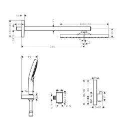 Hansgrohe Raindance E Brausesystem 300, 1 Strahlart Mit ShowerSelect Thermostat -Hansgrohe Verkäufe hansgrohe brausenprogramm brausesets mit armatur raindance 11755173