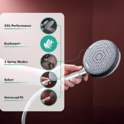 Hansgrohe Raindance Alive Select S Handbrause 125 3 Strahlarten Wassersparend+ -Hansgrohe Verkäufe hansgrohe brausenprogramm handbrausen raindance alive select 13946433