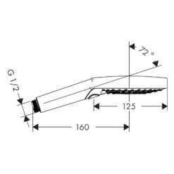 Hansgrohe Raindance Select S Handbrause 120 3jet PowderRain EcoSmart+ -Hansgrohe Verkäufe hansgrohe brausenprogramm handbrausen raindance select 120 13832425