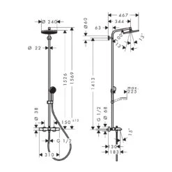 Hansgrohe Activera S Duschsystem 240 1 Strahlart Wassersparend Mit Wannenthermostat Ecostat Fine 10 Hansgrohe Activera S Duschsystem 240 1 Strahlart Wassersparend Mit Wannenthermostat Ecostat Fine -Hansgrohe Verkäufe hansgrohe brausenprogramm showerpipe activera duschsystem 240 14011298