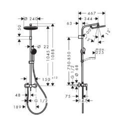 Hansgrohe Activera S Duschsystem 240 1 Strahlart Wassersparend Mit Einhebelmischer Varia 12 Hansgrohe Activera S Duschsystem 240 1 Strahlart Wassersparend Mit Einhebelmischer Varia -Hansgrohe Verkäufe hansgrohe brausenprogramm showerpipe activera duschsystem 240 14011301