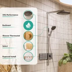 Hansgrohe Raindance Alive S Duschsystem 300 Rund, 2 Strahlarten Wassersparend, Mit ShowerSelect Comfort -Hansgrohe Verkäufe hansgrohe brausenprogramm showerpipe raindance alive duschsystem 13949810