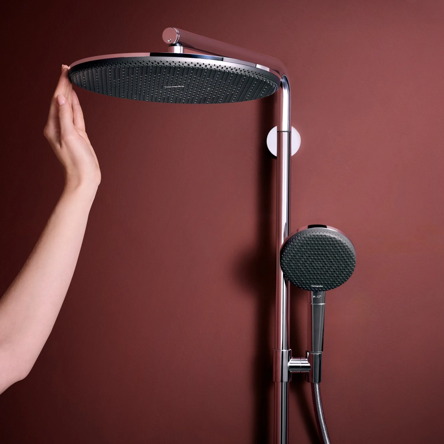 Hansgrohe Raindance Alive S Puro Duschsystem 300 Rund, 1 Strahlart Wassersparend, Mit Ecostat Element 6 Hansgrohe Raindance Alive S Puro Duschsystem 300 Rund, 1 Strahlart Wassersparend, Mit Ecostat Element – Bild 6