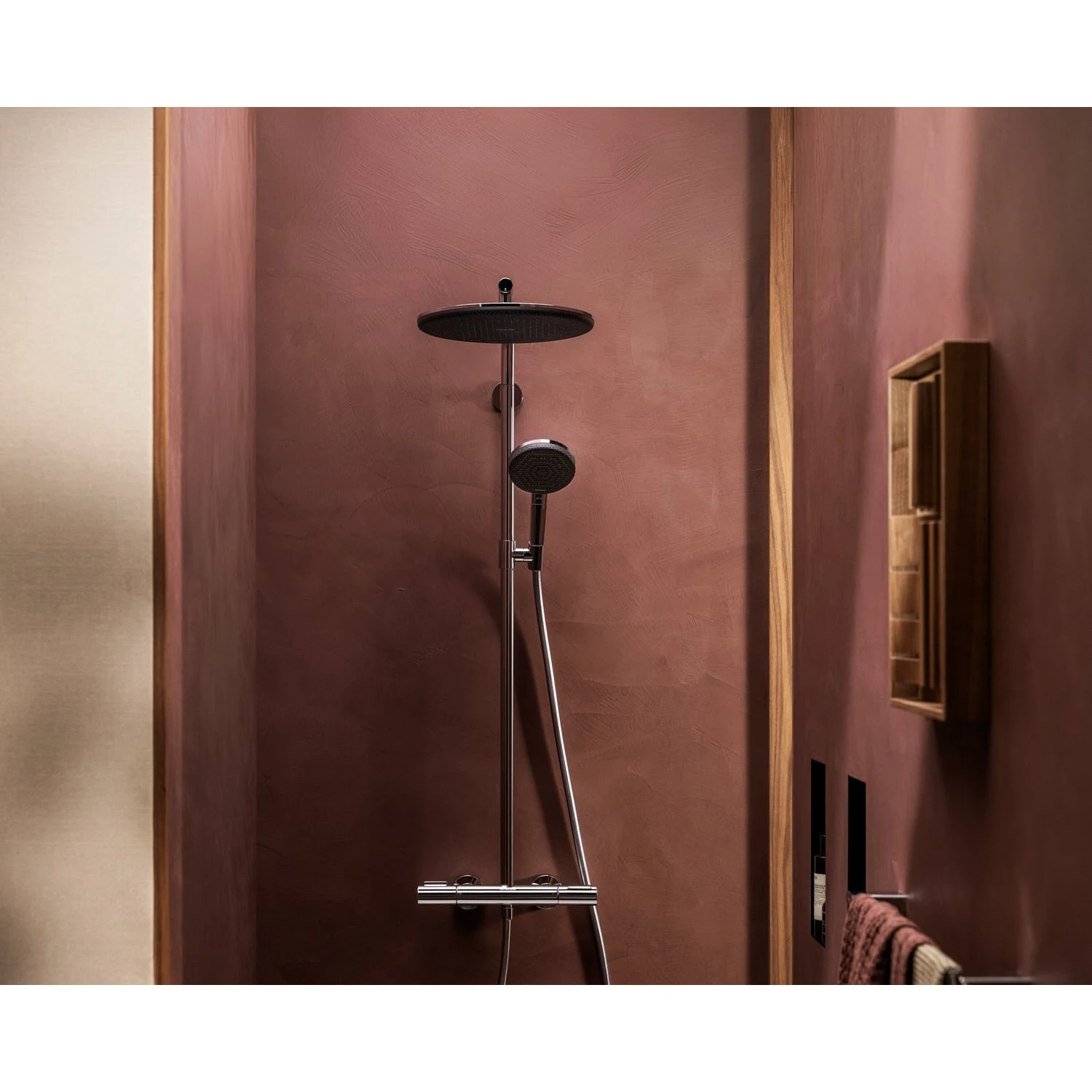 Hansgrohe Raindance Alive S Puro Duschsystem 300 Rund, 1 Strahlart Wassersparend, Mit Ecostat Element 9 Hansgrohe Raindance Alive S Puro Duschsystem 300 Rund, 1 Strahlart Wassersparend, Mit Ecostat Element – Bild 9