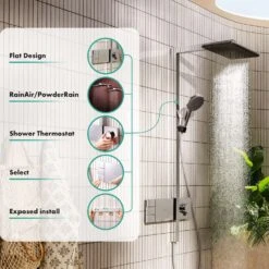 Hansgrohe Raindance Alive Q Duschsystem 210/340 Softcube, 2 Strahlarten, Mit ShowerSelect Comfort -Hansgrohe Verkäufe hansgrohe brausenprogramm showerpipe raindance alive q 13949781