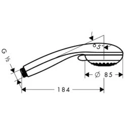 Hansgrohe Crometta 85 Handbrause Vario -Hansgrohe Verkäufe hansgrohe handbrausen bcrometta 85 variojet 1122856