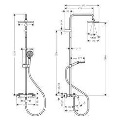 Hansgrohe Vernis Shape Duschsystem 230 1 Jet Mit Wannenthermostat -Hansgrohe Verkäufe hansgrohe vernis shape dusche duschsystem 230 4633748