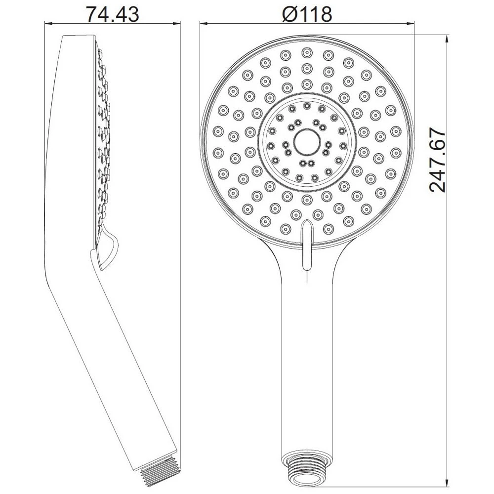 Avenarius Handbrause 5 - Fach Verstellbar 2 Avenarius Handbrause 5 - Fach Verstellbar – Bild 2