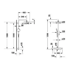 Duravit C.1 Shower System Mit Brausethermostat -Hansgrohe Verkäufe hersteller duravit badarmaturen c 1 brause 2335111