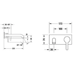Duravit C.1 Einhebel-Waschtischmischer Unterputz 22,5 Cm -Hansgrohe Verkäufe hersteller duravit badarmaturen c 1 waschtisch 1248258